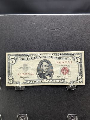 US 1963 $5 United States Note, Fr. 1536 Condition PLEASE NOTE Some coins may have a grade on 