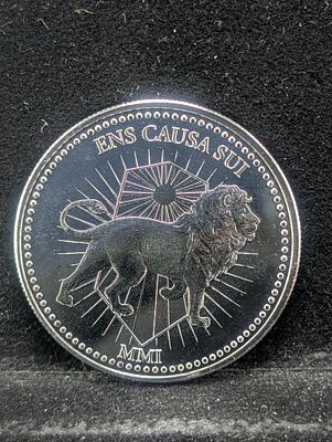 US 2001 One Ounce .999 Fine Silver Private Minted John Wick Desgined Round Condition PLEASE 