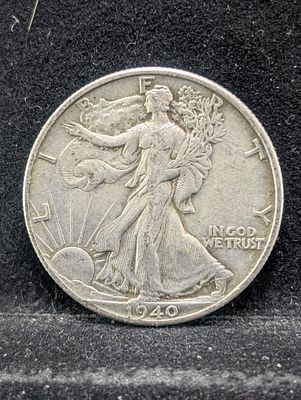 US 1940 Walking Liberty Half Dollar, Silver, KM-142 Condition PLEASE NOTE Some coins may have a 