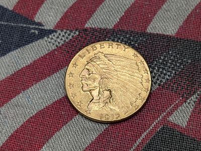 1912 Indian Head $2.50 90% SOLID GOLD Quarter Eagle Condition PLEASE NOTE Some coins may have a 