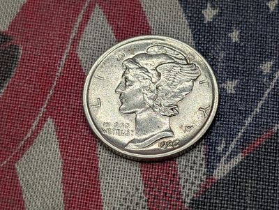1926-D Mercury Silver Dime Condition PLEASE NOTE Some coins may have a grade on the package or 