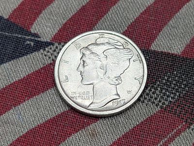 1917-S Mercury Silver Dime Condition PLEASE NOTE Some coins may have a grade on the package or 