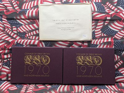 1970 Coinage of Great Britain and Northern Ireland 8-Coin Proof Set in OGP Condition PLEASE 