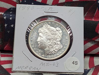 US 1880-S Morgan Dollar, Silver, KM-110 Condition PLEASE NOTE Some coins may have a grade on 