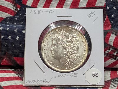 US 1881-O Morgan Dollar, Silver, KM-110 Condition PLEASE NOTE Some coins may have a grade on 