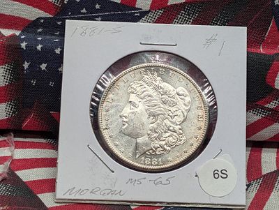US 1881-S Morgan Dollar, Silver, KM-110 Condition PLEASE NOTE Some coins may have a grade on 