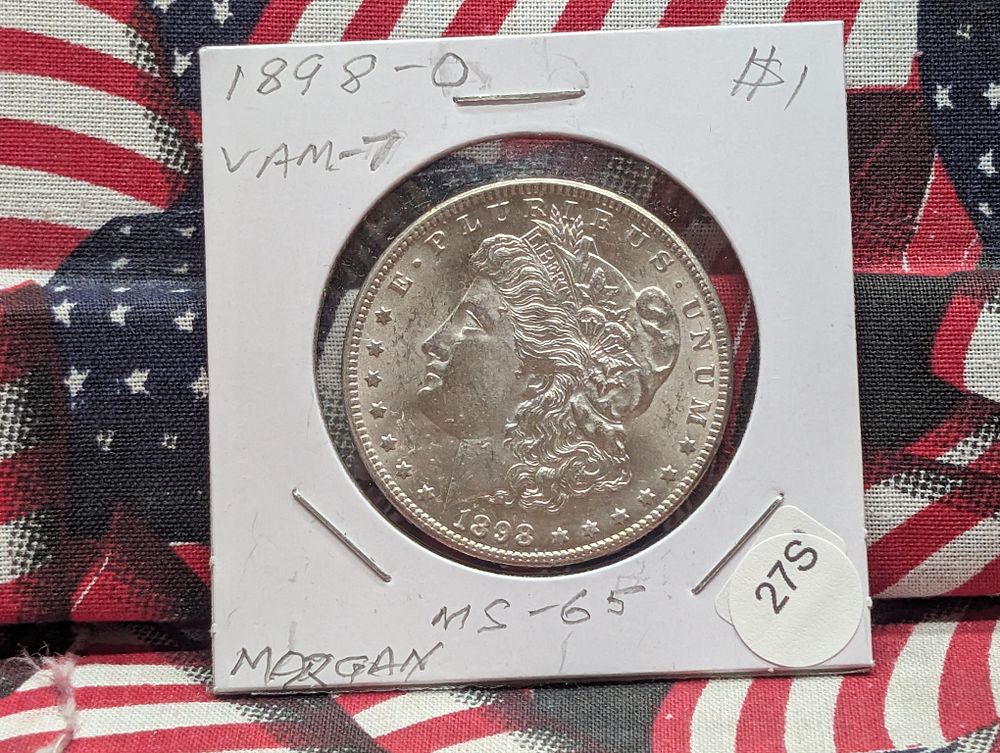 US 1898-O Morgan Dollar, Silver, KM-110
Condition 
PLEASE NOTE Some coins may have a grade on 