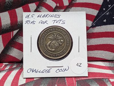 U.S. Marines Toys for Tots Challenge Coin Condition PLEASE NOTE Some coins may have a grade on 
