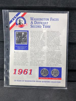 1961 P&D 90% Silver Washington Quarters. 1961 P&amp;D 90% Silver Washington 