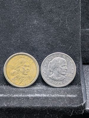 1979 -P SBA Dollar and 2001-D Sacagawea Dollar Condition PLEASE NOTE Some coins may have a 