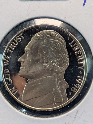 US 1998-S Jefferson Nickel, Copper-Nickel, KM-A192 Condition PLEASE NOTE Some coins may have a 