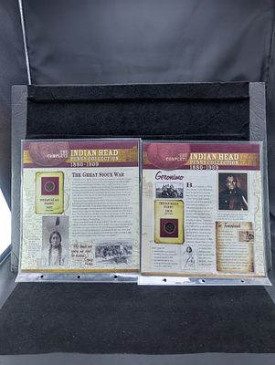 1907 &-1908 Indian Head Cents, On Information Card Bronze, KM-101. 1907 &amp;-1908 Indian Head 