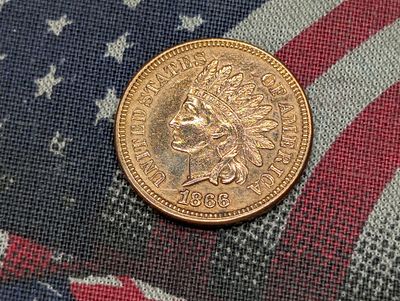 1866 Indian Head Cent Condition PLEASE NOTE Some coins may have a grade on the package or in 