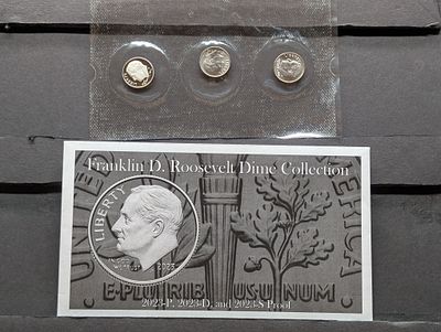 2023 Franklin D. Roosevelt Dime Collection - P&D and S-Proof. 2023 Franklin D. Roosevelt Dime 