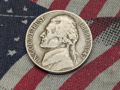 1942-D/Horizontal-D Jefferson Nickel - Not silver Condition PLEASE NOTE Some coins may have a 