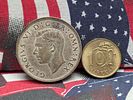 1943 United Kingdom 1/2 Silver Crown & 1958 Finland 10 Markkaa
Condition 
PLEASE NOTE Some Image - 1