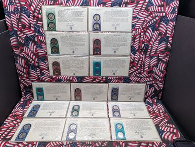 (15) Various Statehood P&D Quarters in First Day Covers & Sealed OGP. (15) Various Statehood 