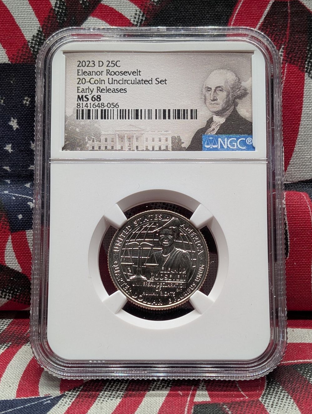2023-D Eleanor Roosevelt Quarter - NGC MS68 - Early Release
Condition 
PLEASE NOTE Some coins 