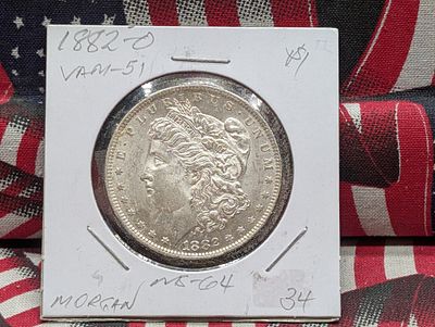 1882-O Morgan Dollar, Silver Condition PLEASE NOTE Some coins may have a grade on the package 