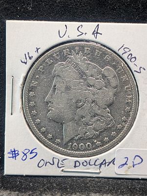 1900-S Silver Morgan Dollar Condition PLEASE NOTE Some coins may have a grade on the package or 