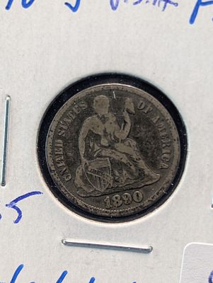 1890-S Silver Seated Liberty Dime Condition PLEASE NOTE Some coins may have a grade on the 