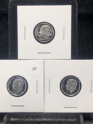 1995-S, 1997-S, & 2010-S 90% Silver Proof Roosvelt Dimes. 1995-S, 1997-S, &amp; 2010-S 90% 
