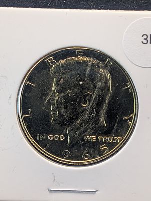 Gold Plated 1965 40% Silver Kennedy Half Dollar Condition PLEASE NOTE Some coins may have a 
