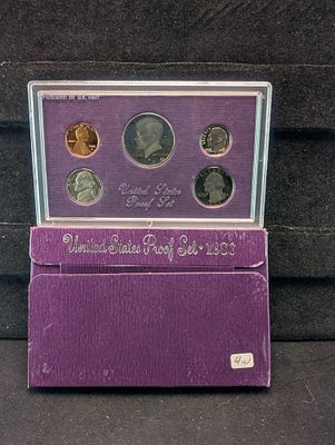 1986-S US Proof 5 Coin Set In OGP - No COA Condition PLEASE NOTE Some coins may have a grade on 
