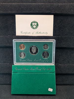 1994-S US Proof 5 Coin Set In OGP w/ COA Condition PLEASE NOTE Some coins may have a grade on 