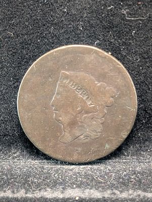 18?? Coronet Head Large Cent Condition PLEASE NOTE Some coins may have a grade on the package 