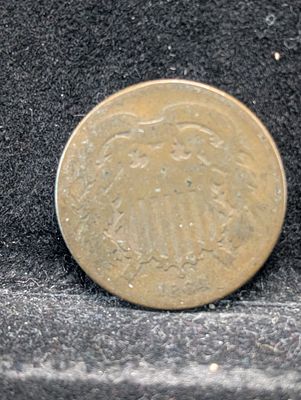 US 1864 Two Cent Piece, Copper, KM-94 Condition PLEASE NOTE Some coins may have a grade on the 