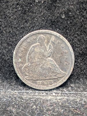 US 1838 Seated Liberty Half Dime, Silver, KM-62 Condition PLEASE NOTE Some coins may have a 