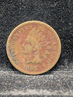 1865 Indian Head Cent Condition PLEASE NOTE Some coins may have a grade on the package or in 