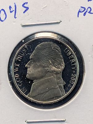 2004-S Proof Keelboat Jefferson Nickel Condition PLEASE NOTE Some coins may have a grade on the 
