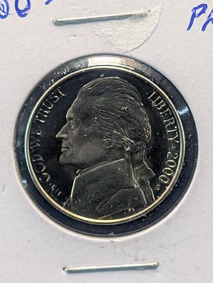 US 2000-S Proof Jefferson Nickel Condition PLEASE NOTE Some coins may have a grade on the 