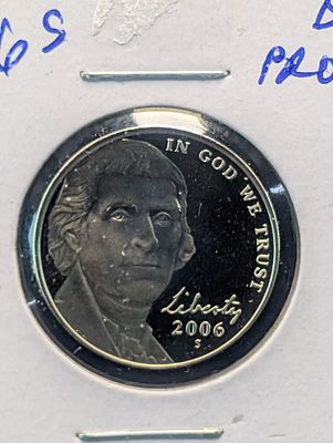 2006-S Proof Jefferson Nickel Condition PLEASE NOTE Some coins may have a grade on the package 
