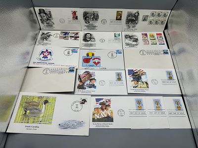 Seventeen US 1980-1992 First Day Cover Collection, ArtCraft Cachets Condition PLEASE NOTE Some 