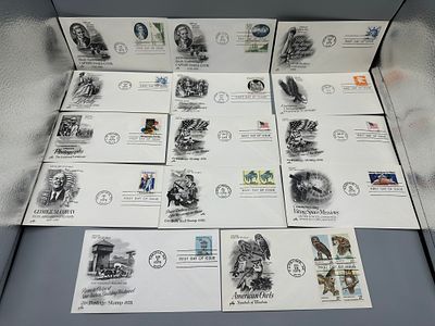 Fourteen US 1978 First Day Cover Collection, ArtCraft Cachets Condition PLEASE NOTE Some coins 