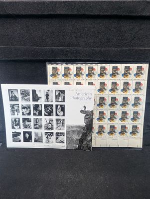 US 1978 and 2002 Photography Commemorative Sheets, Scott #1758 and #3649, MNH Condition PLEASE 