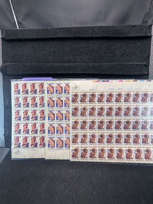 Three Sheets of US 1979-1982 Performing Arts Series, Scott #1801-2011, MNH 