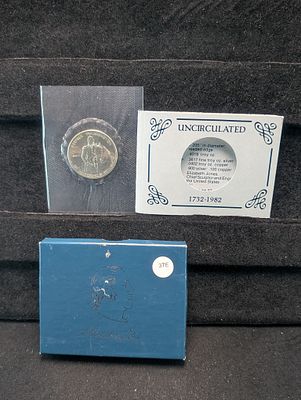 1982-D George Washington 90% Silver Commemorative Half Dollar In OGP Condition PLEASE NOTE Some 