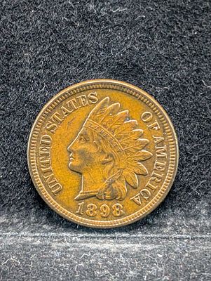 1898 Indian Head Cent Condition PLEASE NOTE Some coins may have a grade on the package or in 