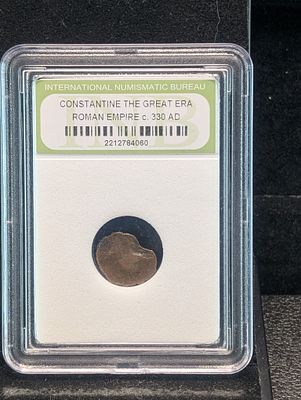 c. 330 AD Constantine the Great Era Roman Empire Coin - Slabbed International Numismatic Bureau. 