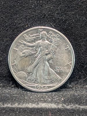 1934-S Walking Liberty Silver Half Dollar Condition PLEASE NOTE Some coins may have a grade on 