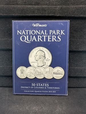 Partial 2010-2022 National Park Quarter Collection in Album - 58 Coins Condition PLEASE NOTE 