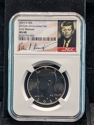 2024-D Kennedy Half Dollar - NGC MS68 w/ Signature Case - Early Release Condition PLEASE NOTE 