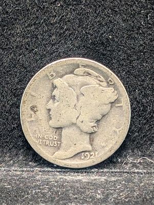 1921 Mercury Silver Dime Condition PLEASE NOTE Some coins may have a grade on the package or in 