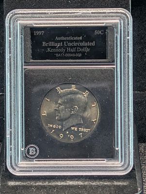 1997-P Kennedy Half Dollar - Slabbed - BRILLIANT UNC Condition PLEASE NOTE Some coins may have 