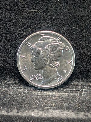 1916 Mercury Silver Dime Condition PLEASE NOTE Some coins may have a grade on the package or in 