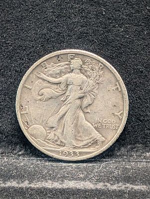 1933-S Walking Liberty Silver Half Dollar Condition PLEASE NOTE Some coins may have a grade on 